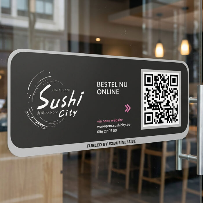Bestel online sticker