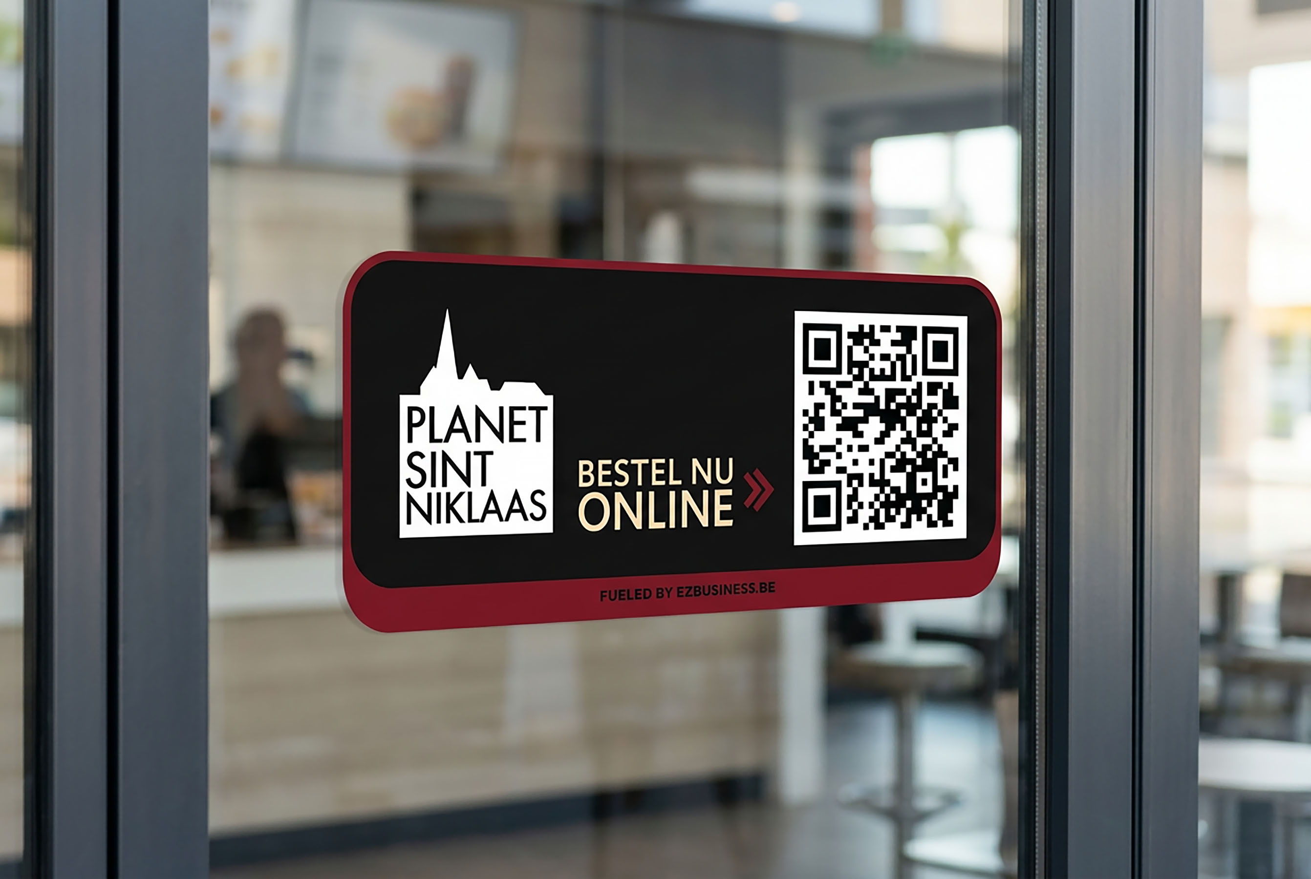 Bestel online sticker